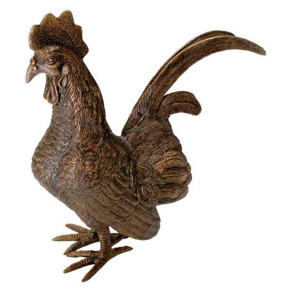 yard rooster statue